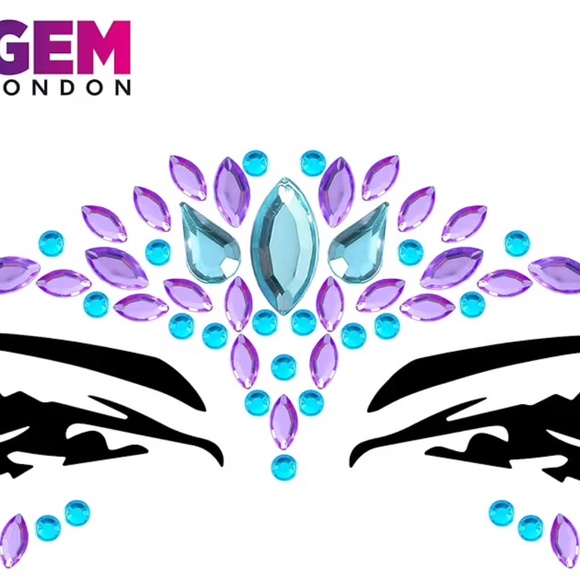 New 8 Pcs Face Jewels Rhinestone Face Gems Self Adhesive Body Crystal Stickers - Picture 6 of 10